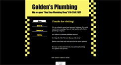 Desktop Screenshot of goldensplumbing.com